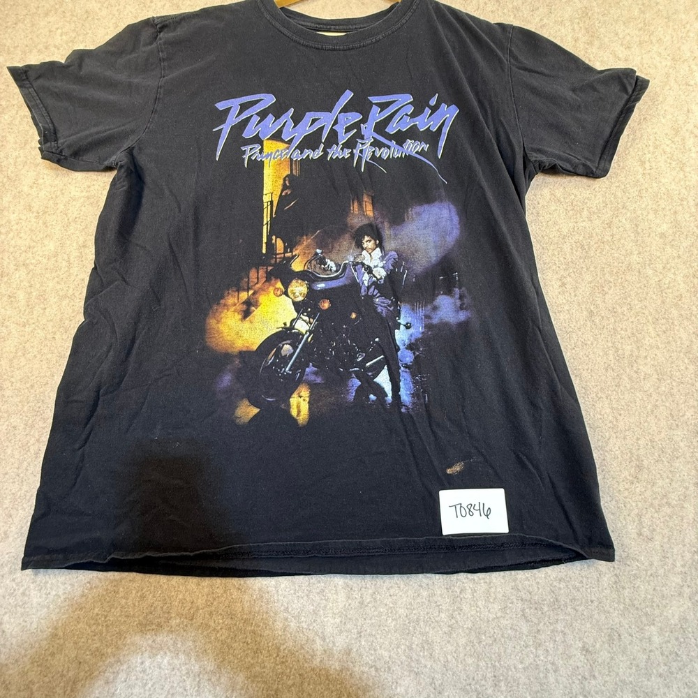 Prince Purple Rain Graphic T-Shirt Black Band Tee Prince and the Revolution